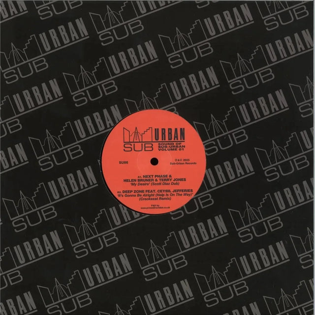 Various Artists – The Sound Of Sub-Urban Volume 1, 12" vinyl cover (Sub-Urban Records, SU86)