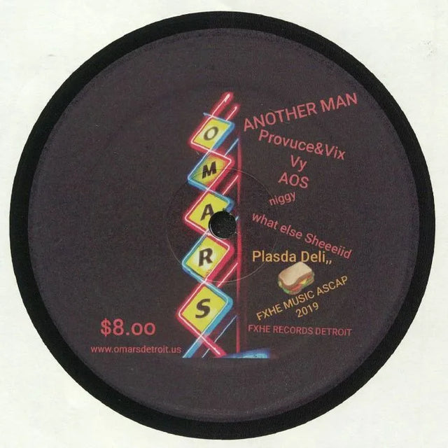Alex aka OMAR S SMITH – Another Man, 12" vinyl cover (FXHE Records, AOS 950)