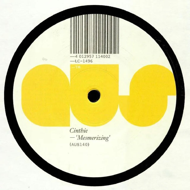 Cinthie – Mesmerizing, 12" vinyl cover (Aus Music, AUS 140)