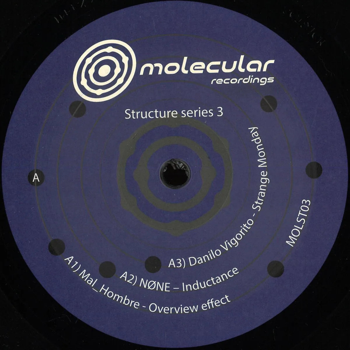Various Artists – Structure Series 3, 12" vinyl cover (Molecular Recordings, MOLST03)